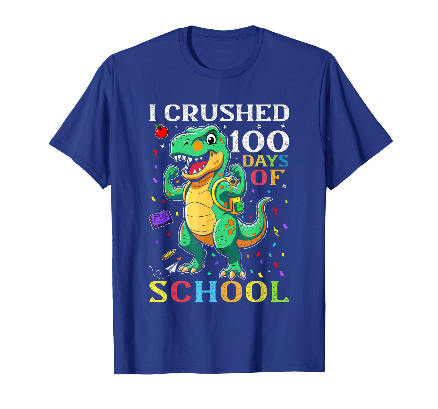 100 Days of School Boys Dinosaur 100th Day of School Kids T-Shirt