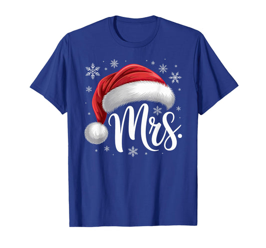Mr and Mrs Claus Couples Matching T-Shirt