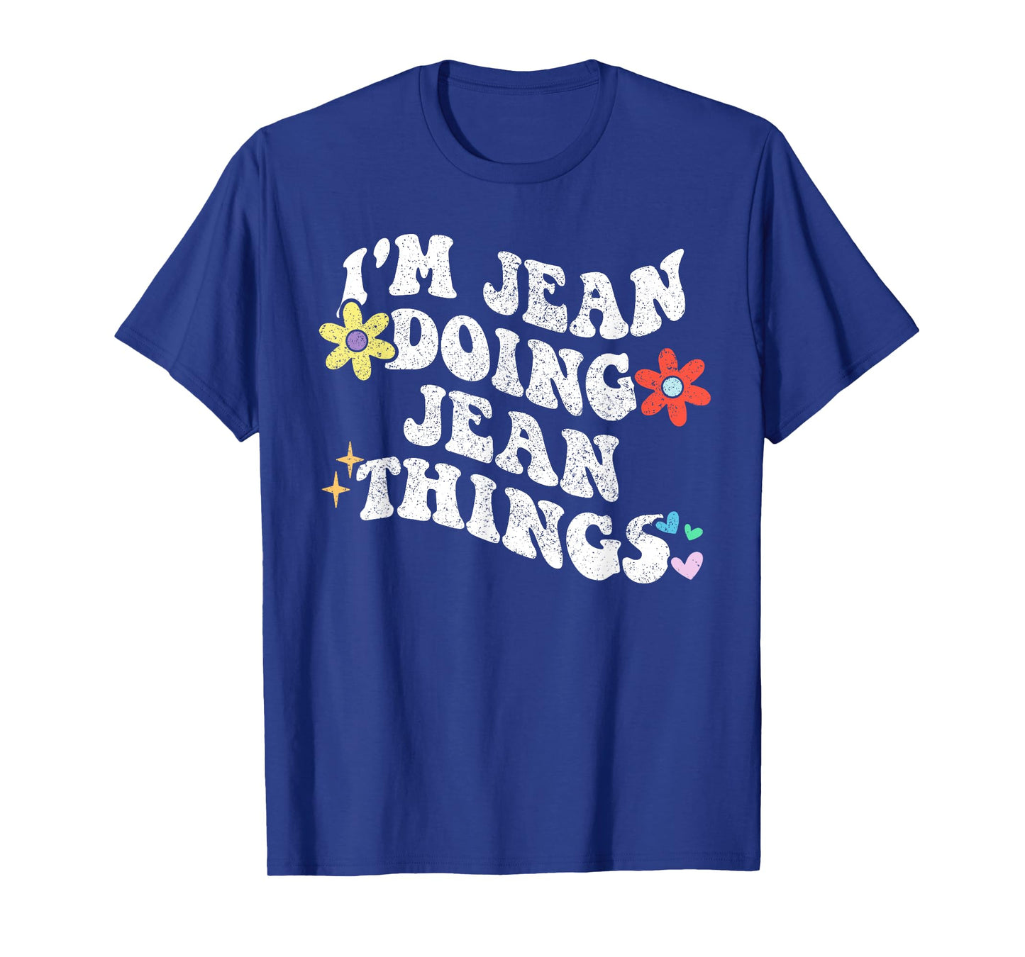 Retro Groovy Im JEAN Doing JEAN Things Funny Mother's Day T-Shirt