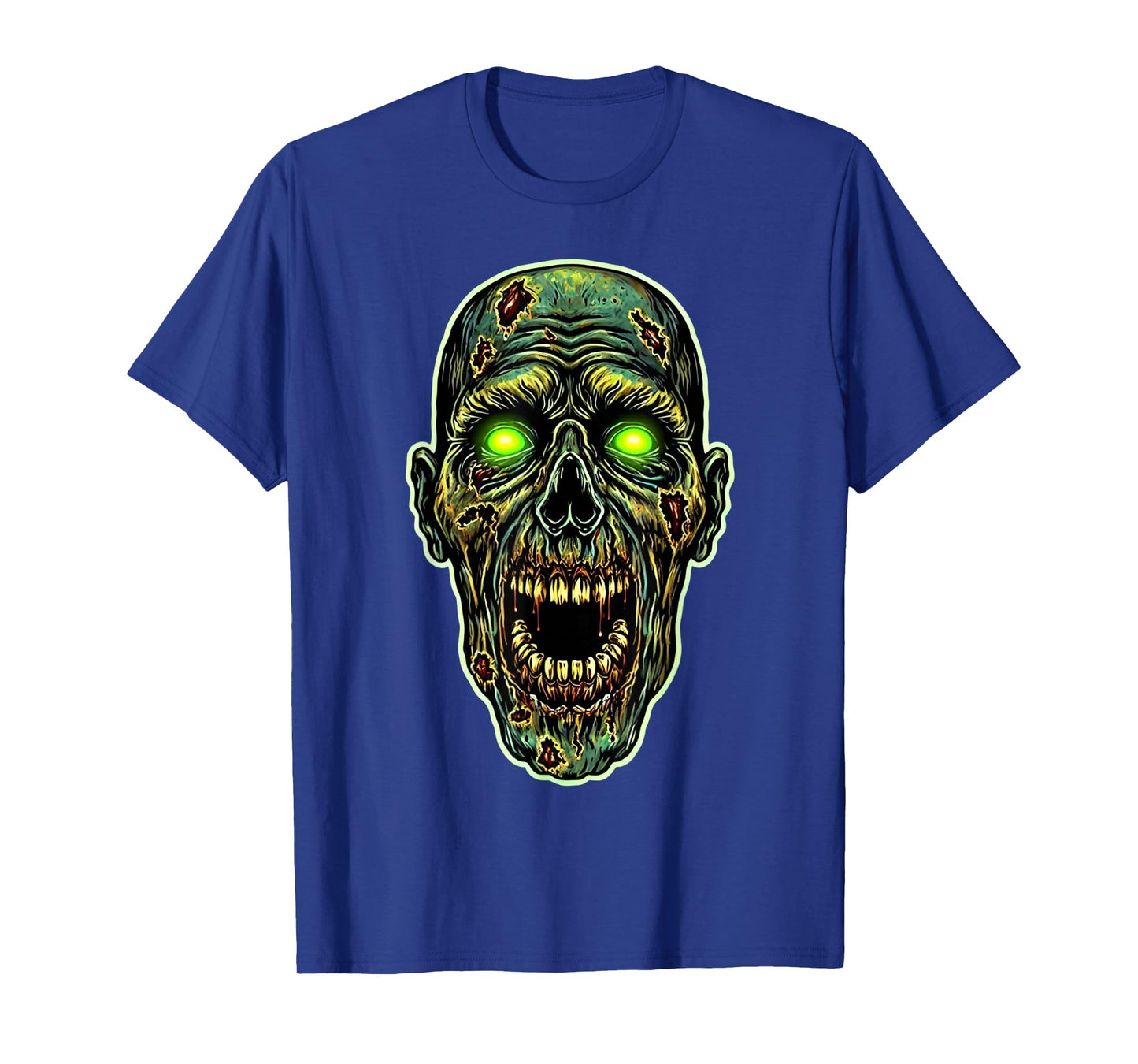 Scary Zombie Face Evil Zombie Halloween Costume T-Shirt