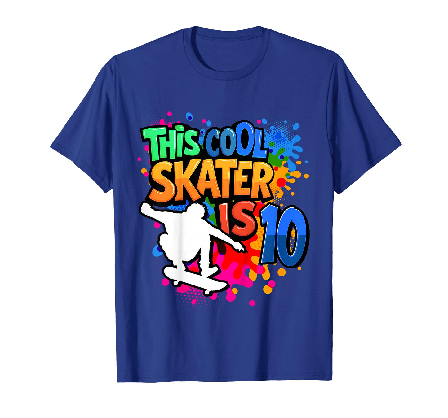10th Birthday Skateboard - This Cool Skater is 10 Years Old T-Shirt