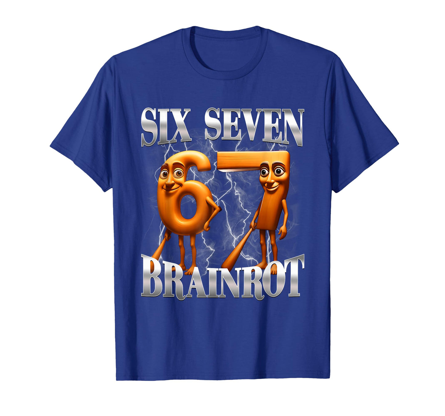 67 Six Seven Italian Brainrot Meme Gen Alpha Slang T-Shirt