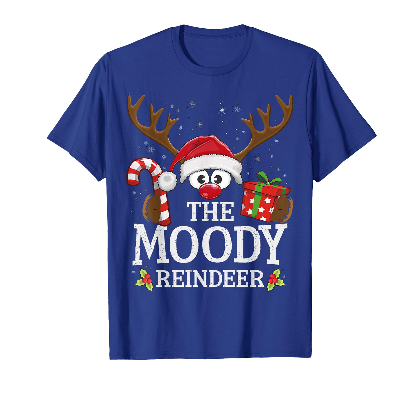 Christmas Matching The Moody Reindeer Family T-Shirt