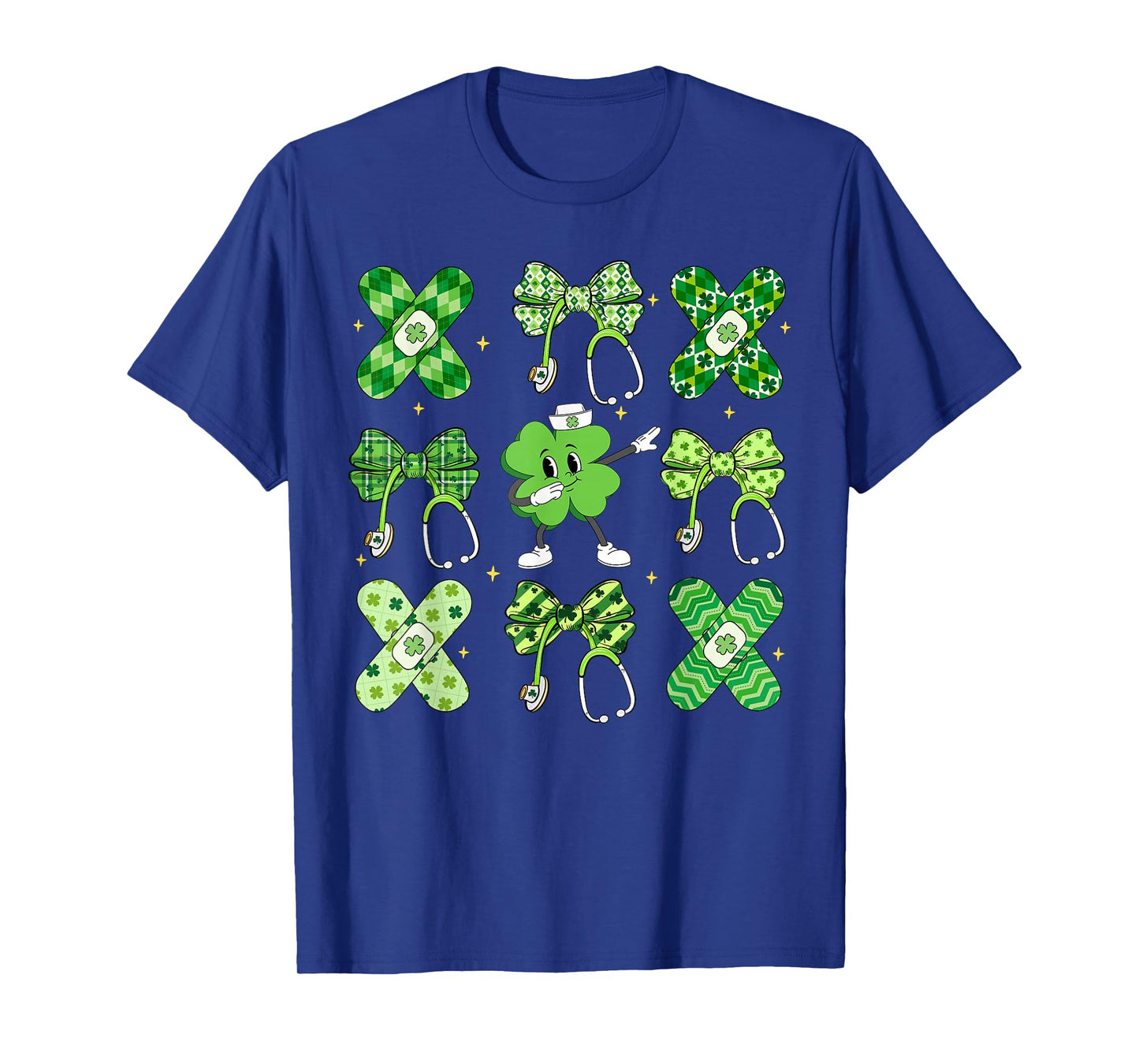 Nurse Coquette Lucky Shamrock Charm Patrick's Day Nursing T-Shirt