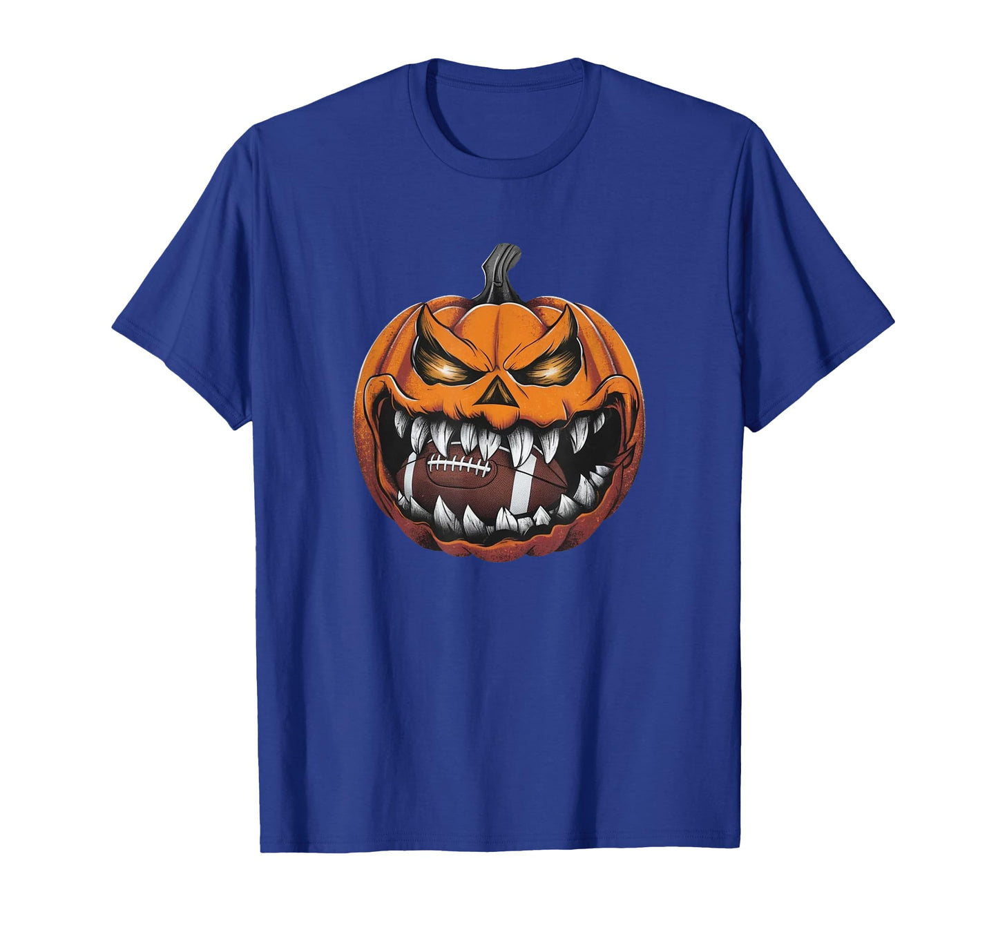American Football Pumpkin Halloween Sport Fantasy Football T-Shirt