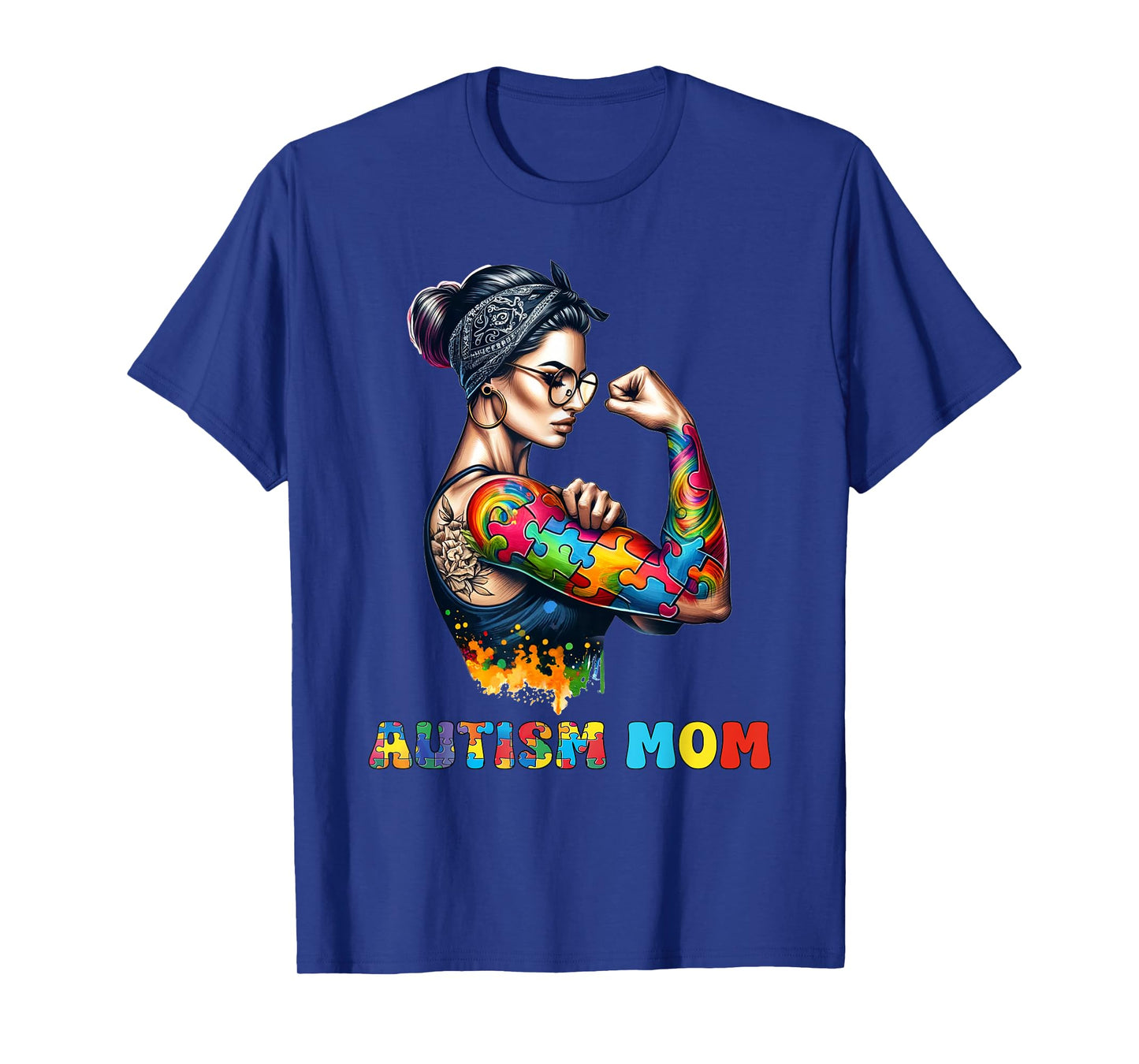 Autism Mom Autism Awareness Strong and Proud Autistic Kids T-Shirt