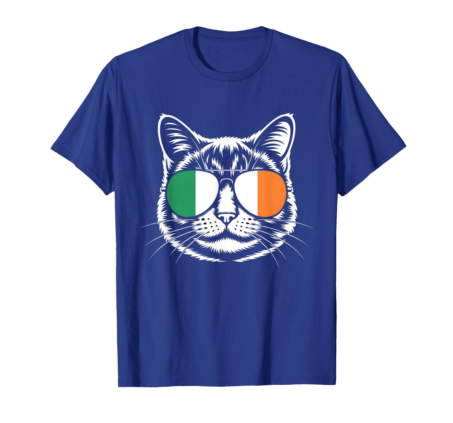 St. Patrick's Day T Shirt Cat Irish Flag Ireland Cat Lover T-Shirt