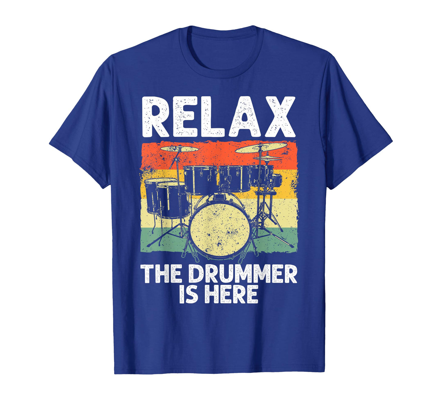 Funny Drumming Art for Men Women Drumline Drum Set Drummer T-Shirt