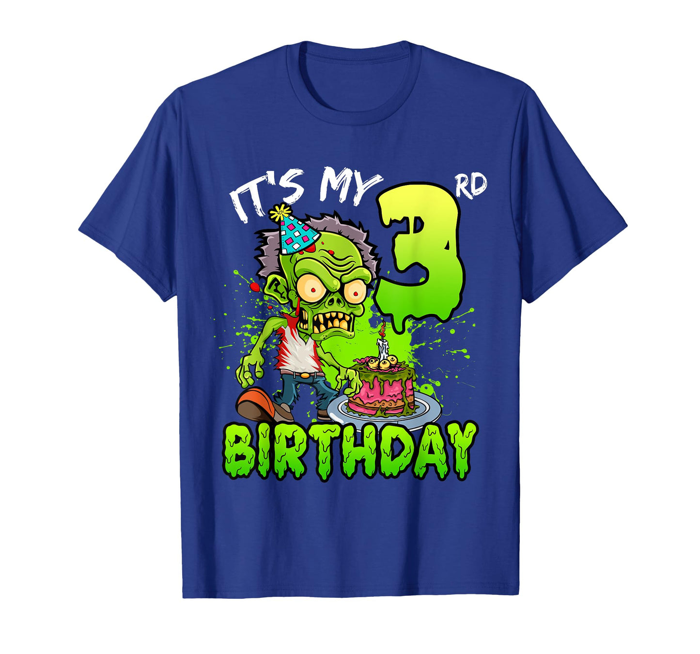 It's My 3rd Birthday Zombie Lover 3 Year Old Boys Girls T-Shirt