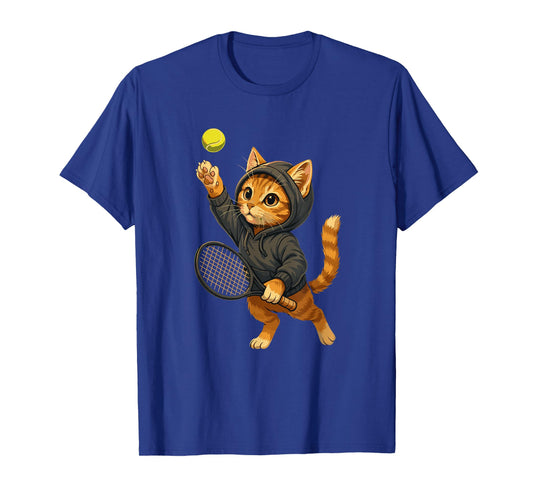 Funny Cat Tennis Tee Men Women Players Stuff T-Shirt