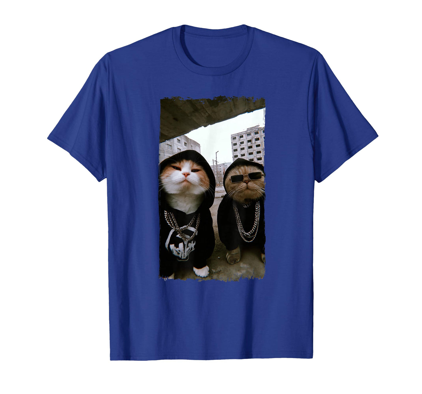 Gangster Cats Streetwear Cool cat Motif Funny T-Shirt
