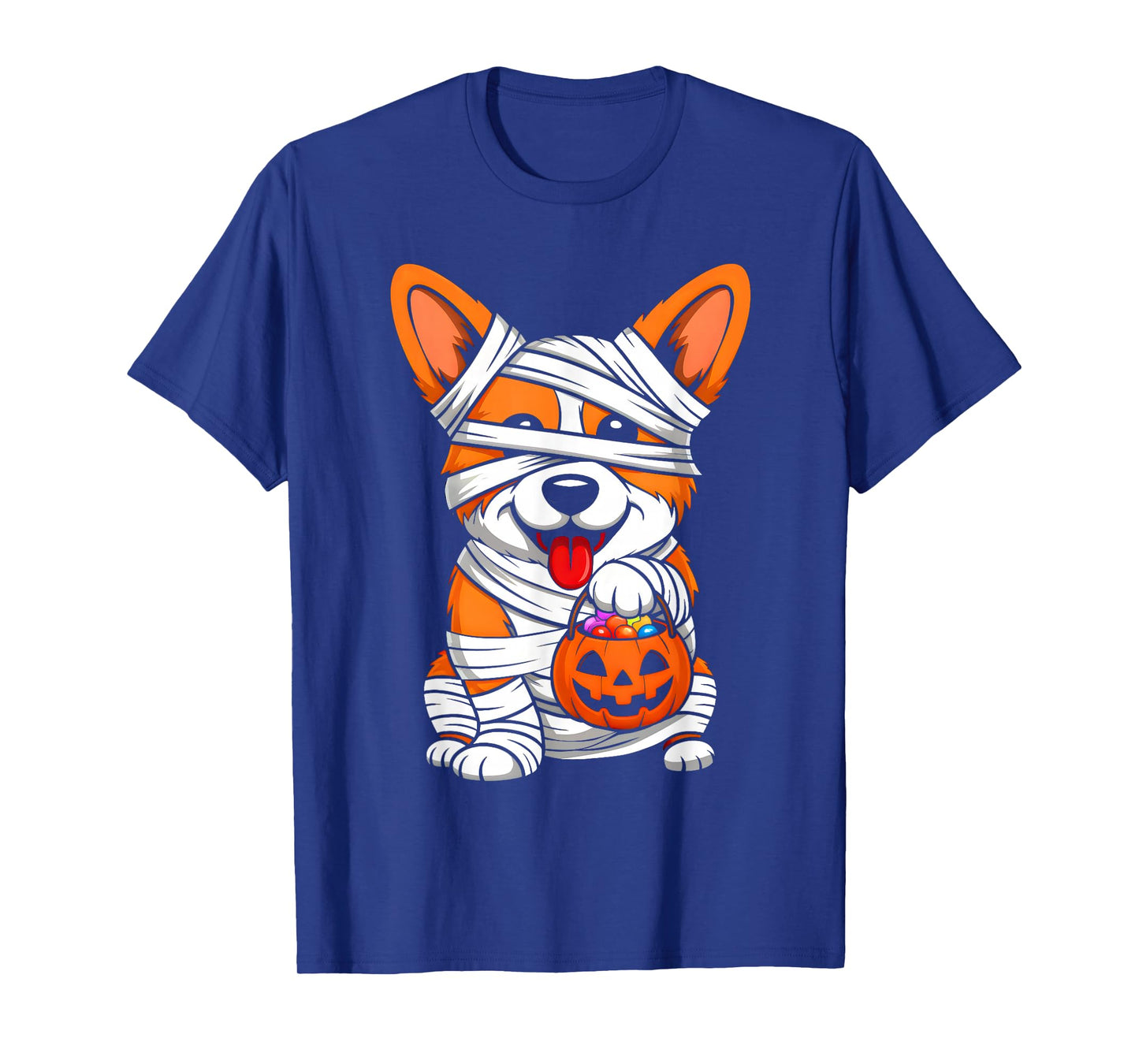 Mummy Corgi Dog Fall Pumpkin Spooky Season Halloween Costume T-Shirt