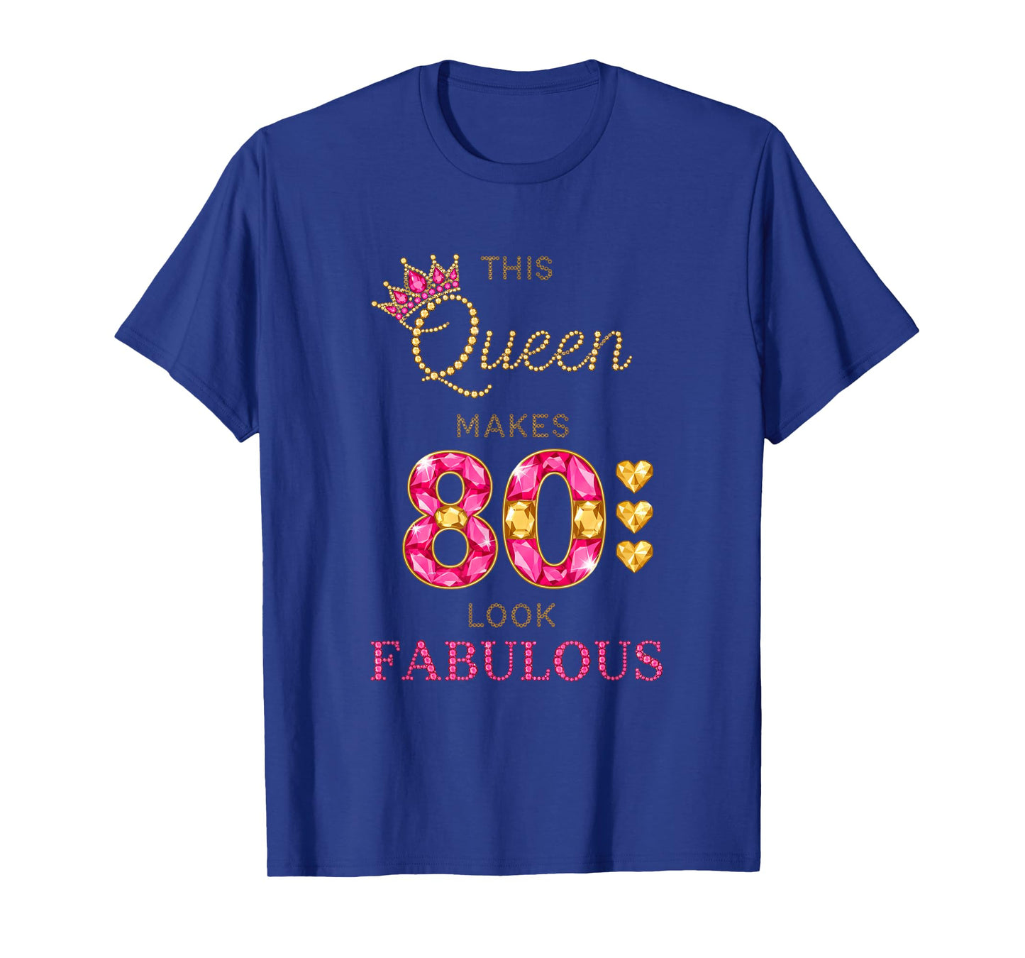 Birthday This Queen Makes 80 Look Fabulous, 80th Birthday T-Shirt