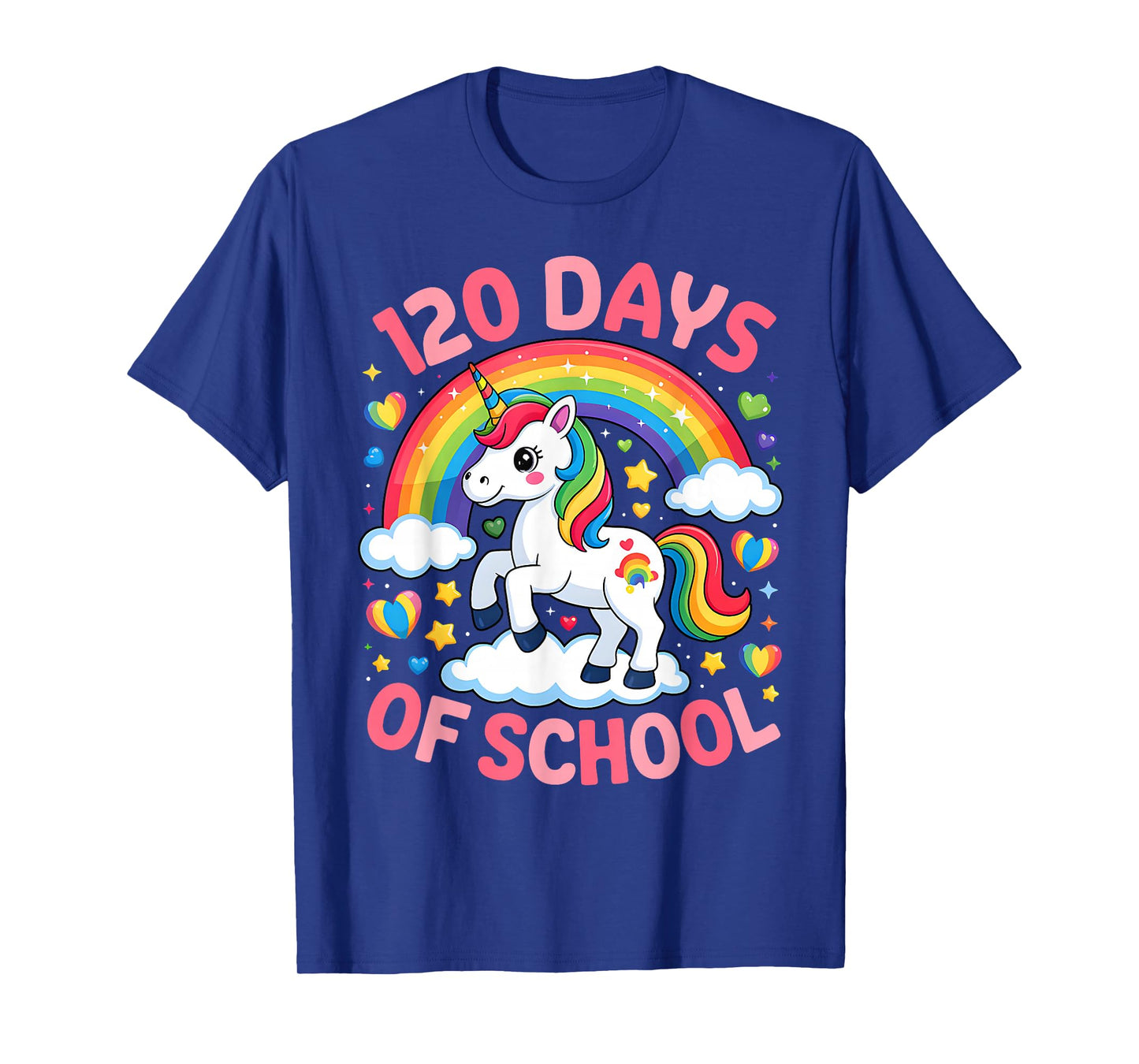 120 Days of School Unicorn Girls Teacher 120th Day of School T-Shirt