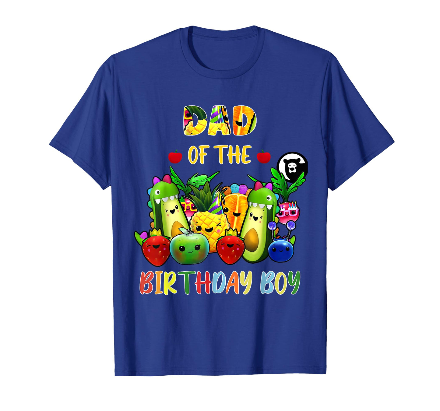 Dad Of The Birthday Boy Family Fruit Birthday Hey Bear T-Shirt