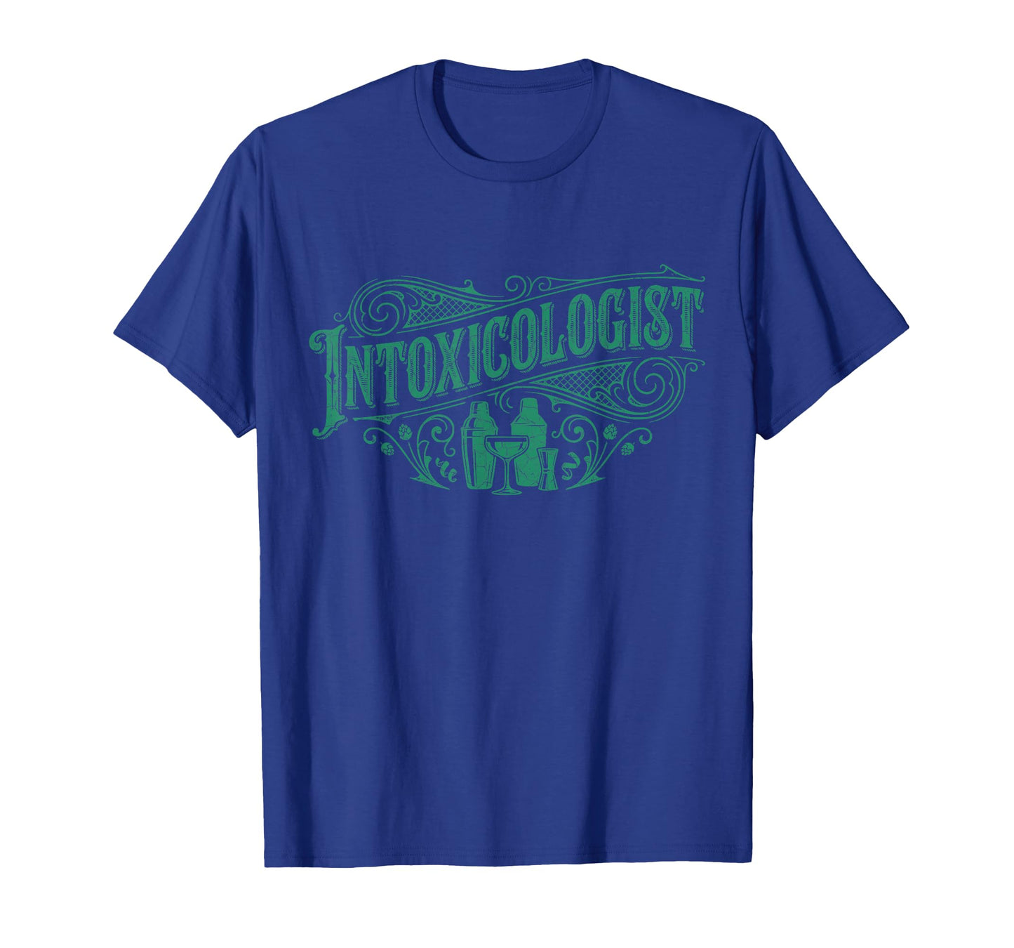 Funny Retro Intoxicologist Cocktail Lover Bartender Vintage T-Shirt