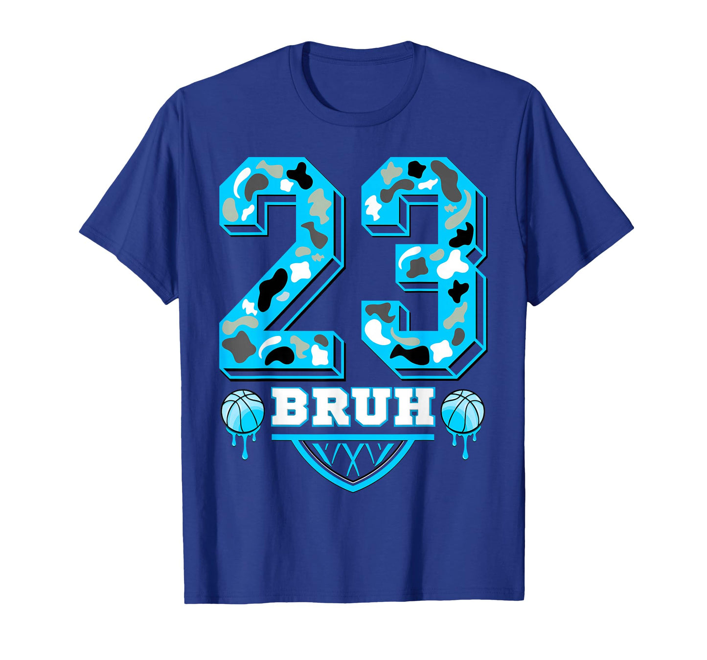 23 Bruh Camo Gamma Blue Matching T-Shirt