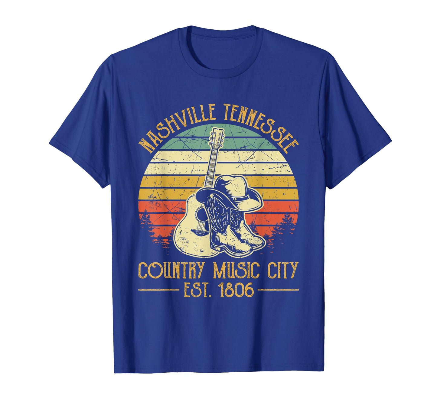 Guitar Guitarist Nashville Tennessee Country Music City T-Shirt