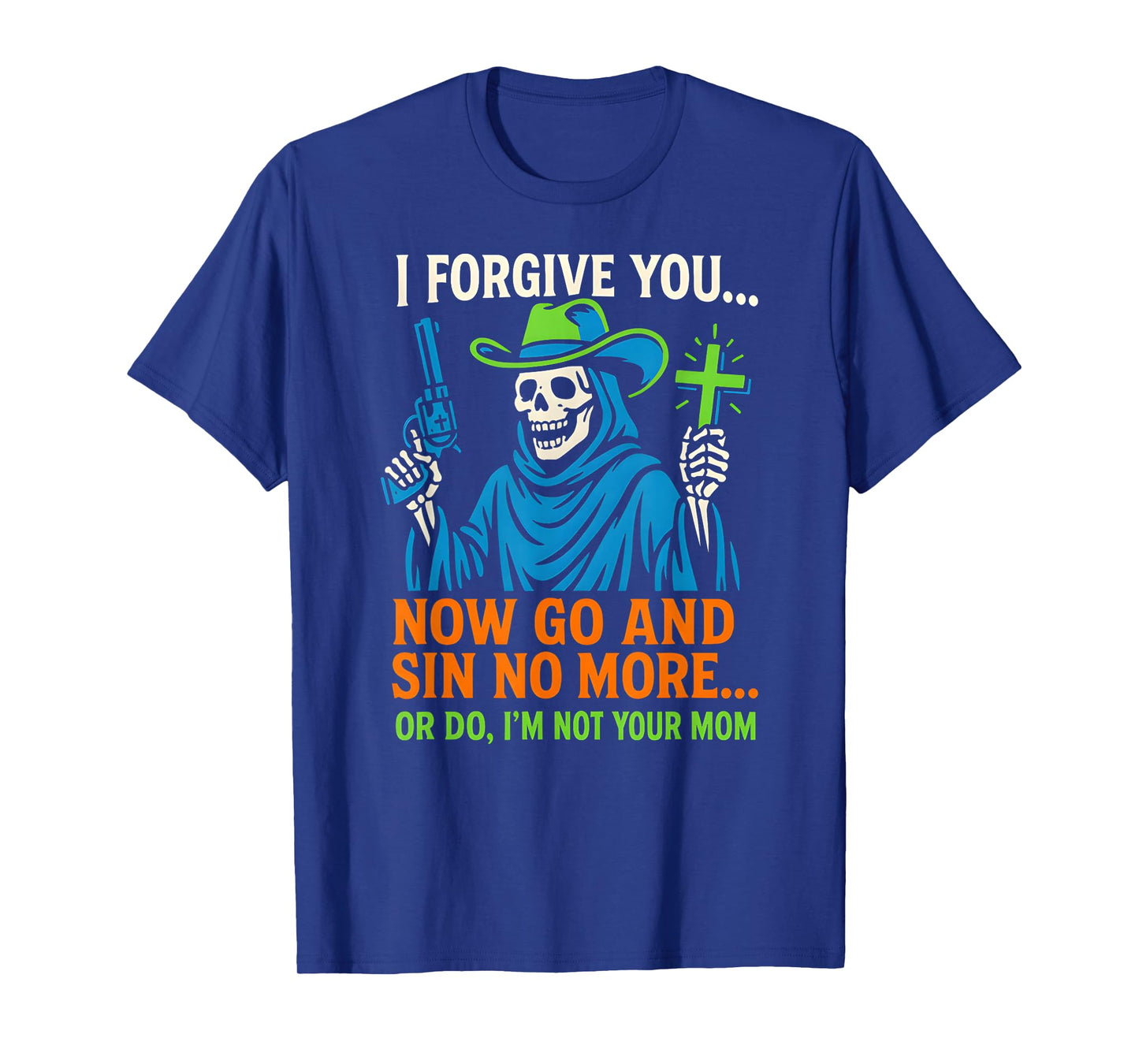 Christian Humor Sin No More Or Do Fun Womens Religious T-Shirt