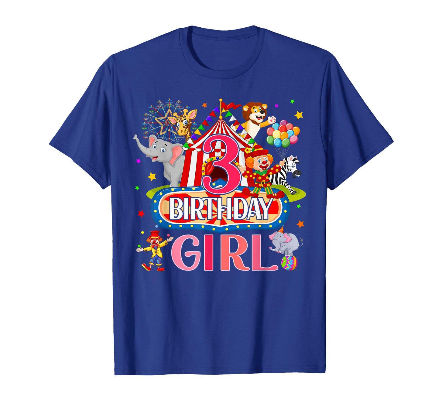 3rd Birthday For Girl Ringmaster Circus Carnival Family Bday T-Shirt