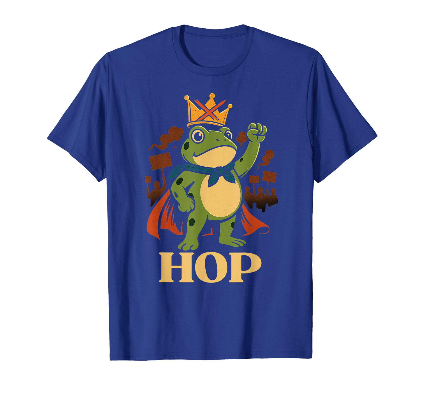 Funny Portland Frog Hop Protest Resist Frog No Kings Toad T-Shirt
