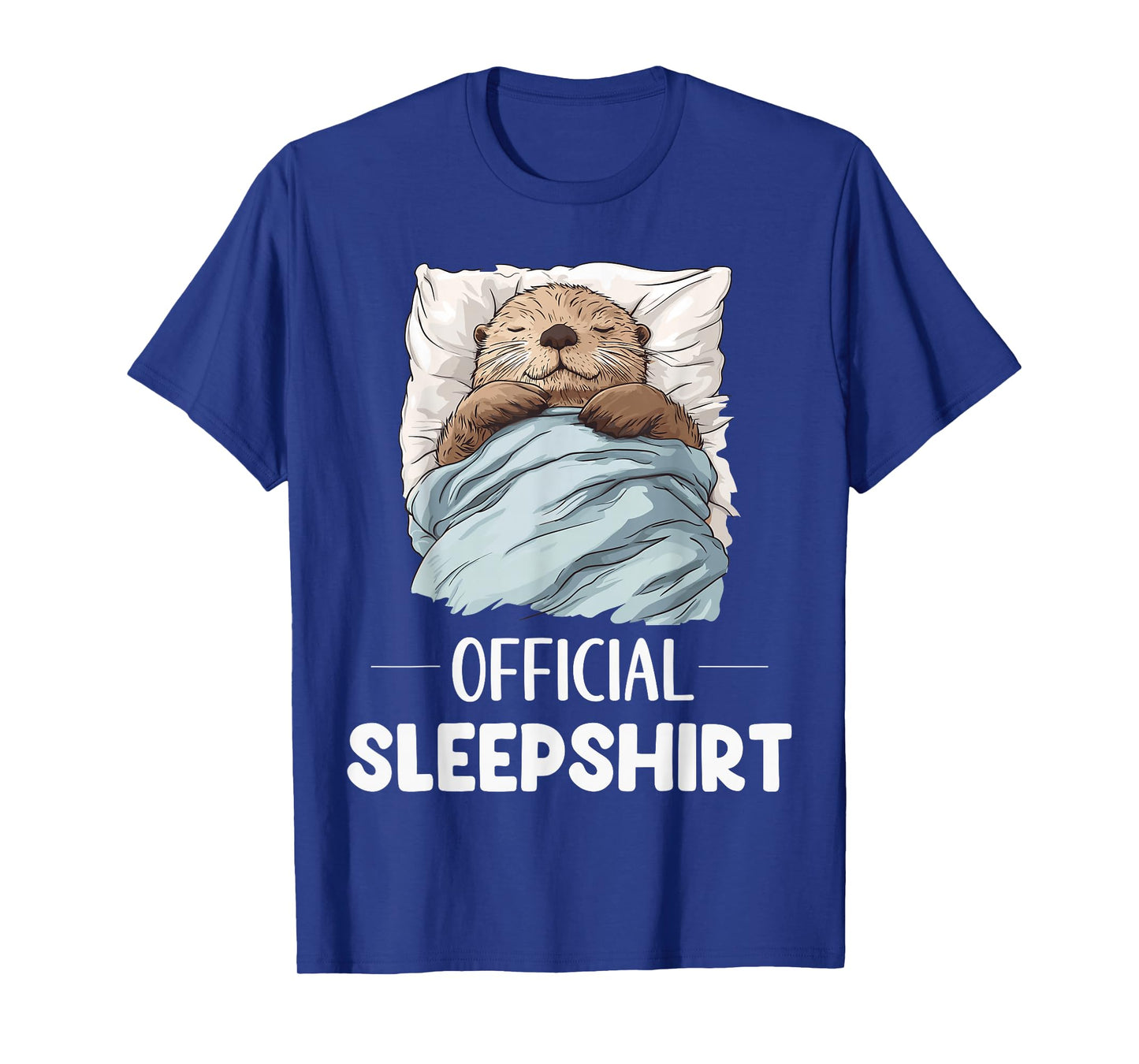 Official Sleepshirt Sleeping Sea Otter Animal Lovers Pajama T-Shirt