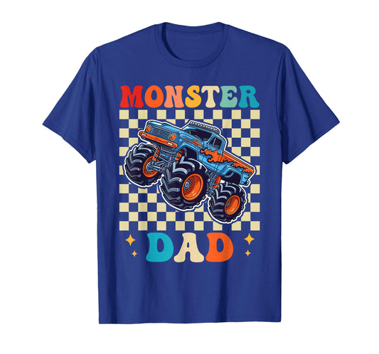 Monster Truck Dad Family Matching Monster Trucks Birthday T-Shirt