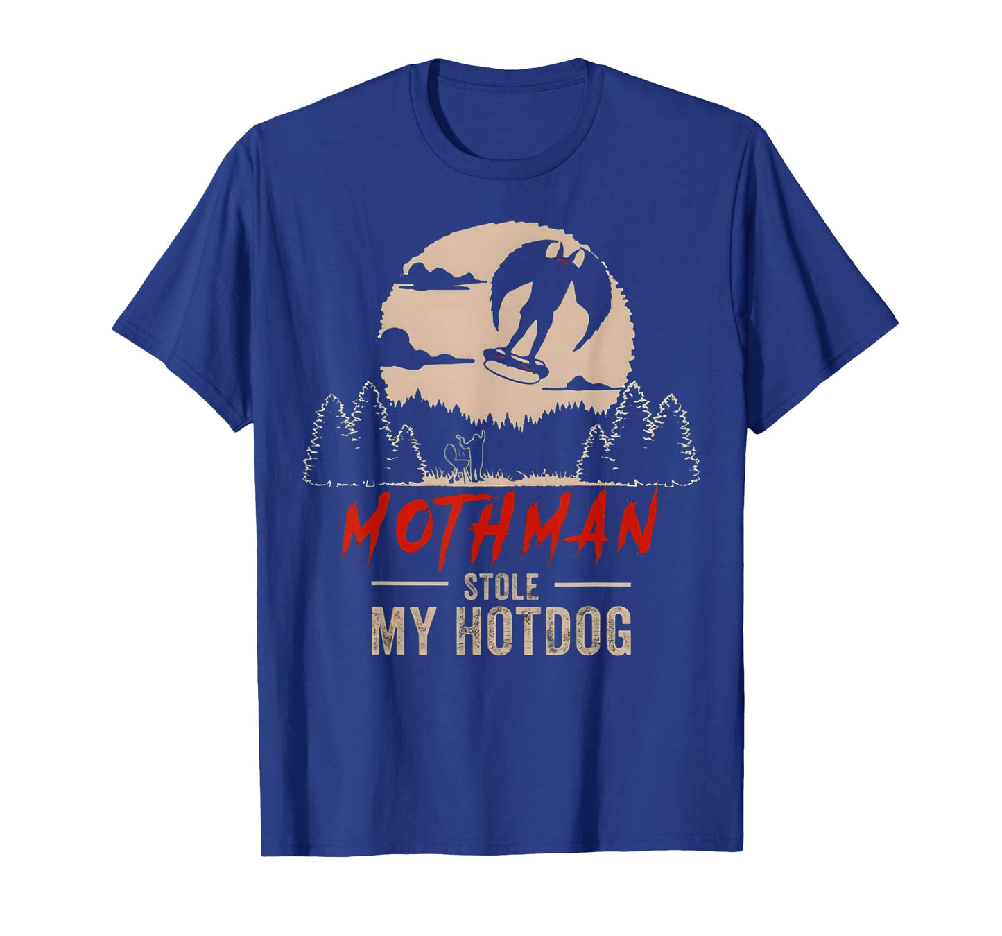 Mothman Stole My Hotdog Funny Cryptid T-Shirt