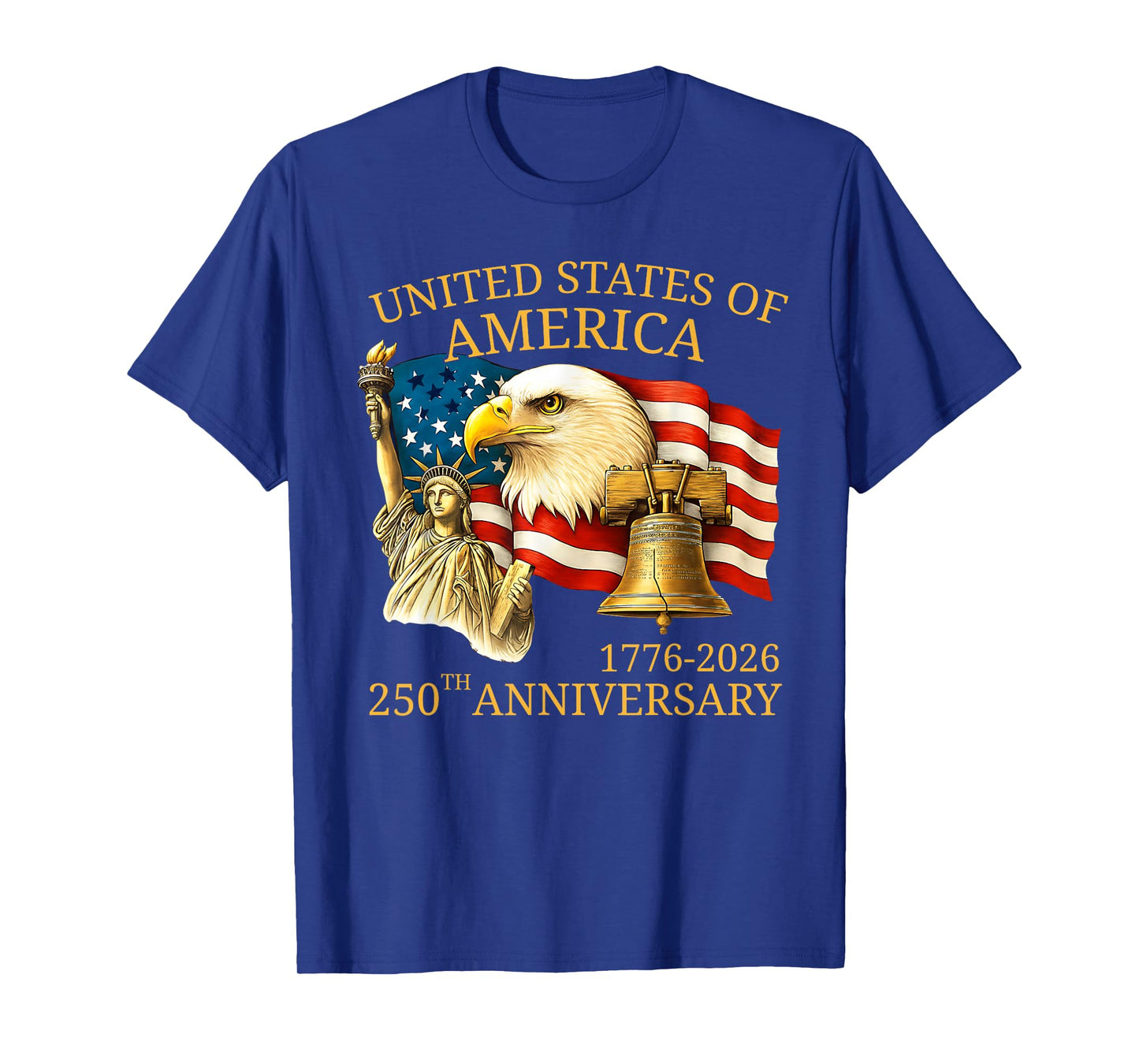 Eagle and Flag 250th Birthday America Since 1776 T-Shirt