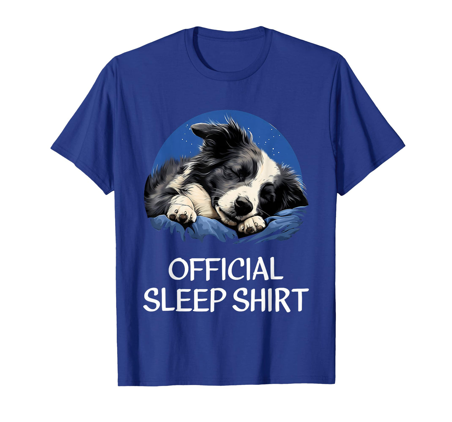 Official Sleep Shirt Border Collie Nightshirt Pajama T-Shirt
