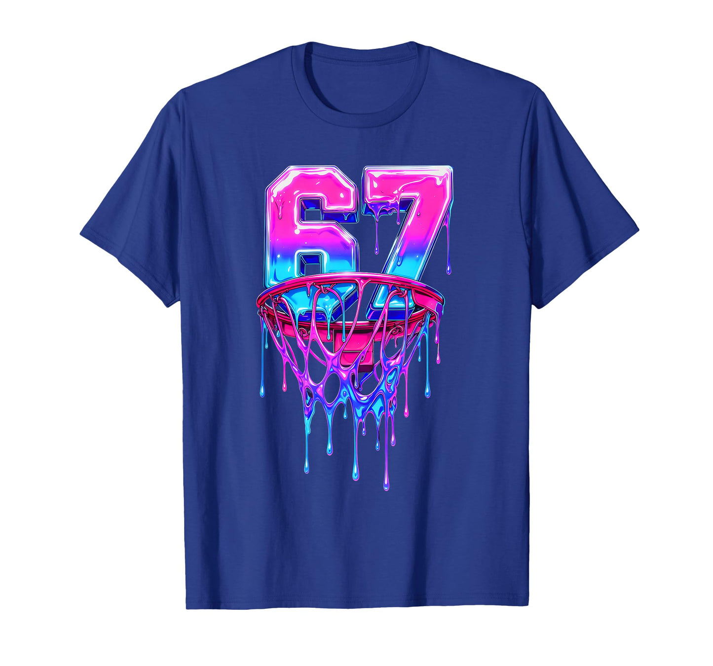 67 Basketball Drip Six Seven Funny T-Shirt