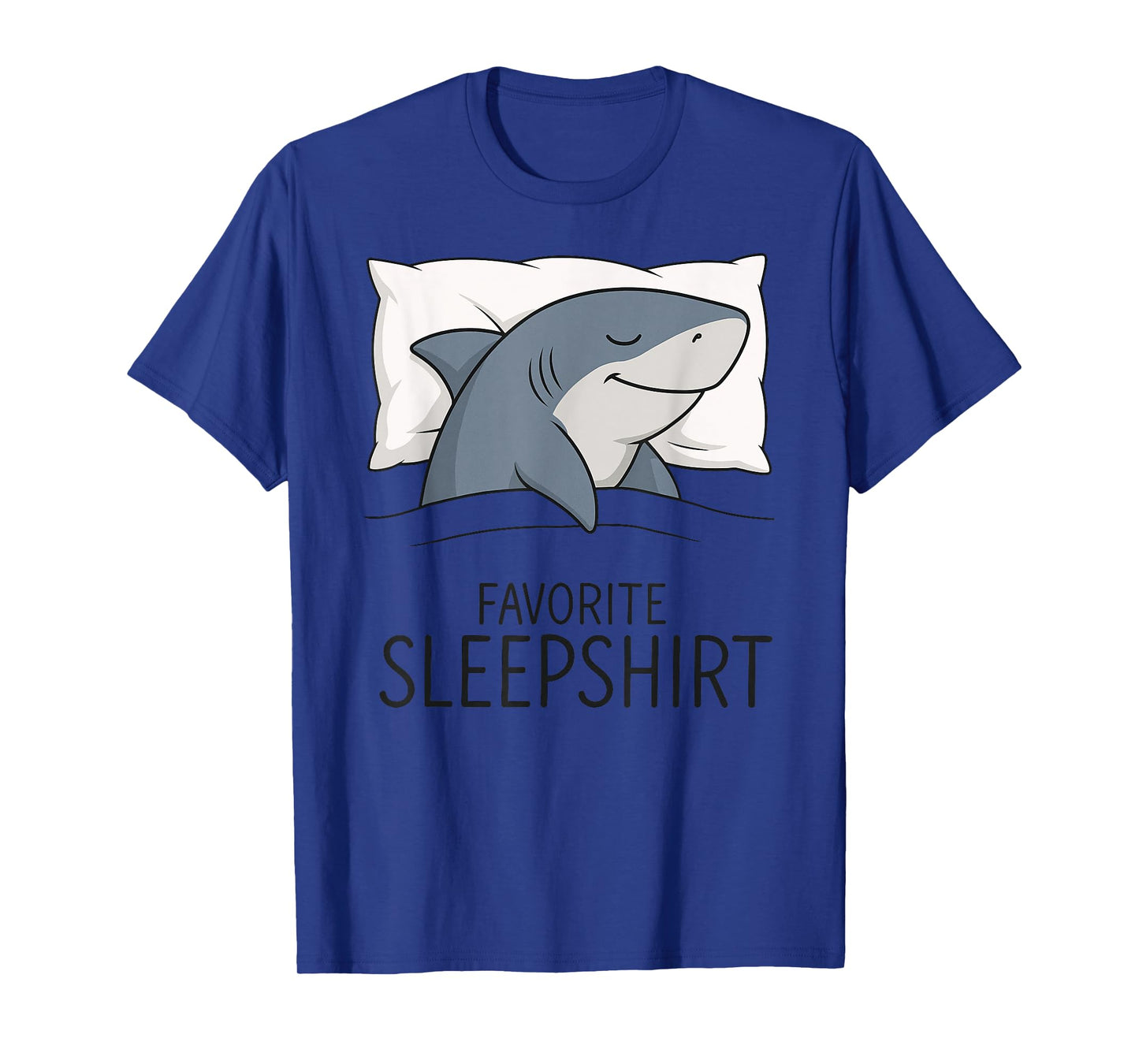 Shark Favorite Sleepshirt Sleeping Pajamas Boys Girls Kid T-Shirt