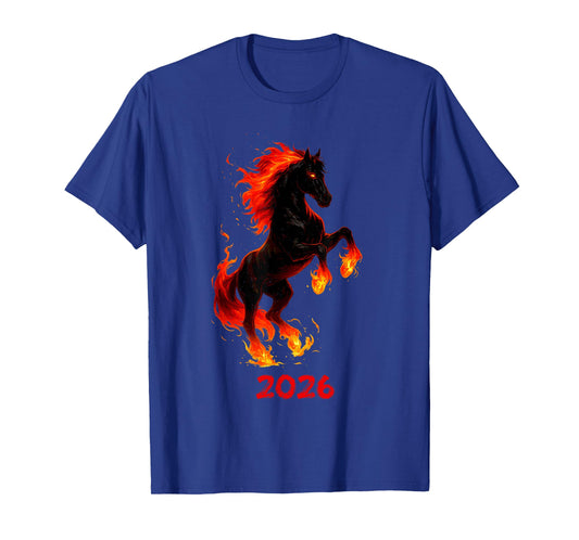 Fire Horse 2026 Year of The Horse Chinese New Year T-Shirt