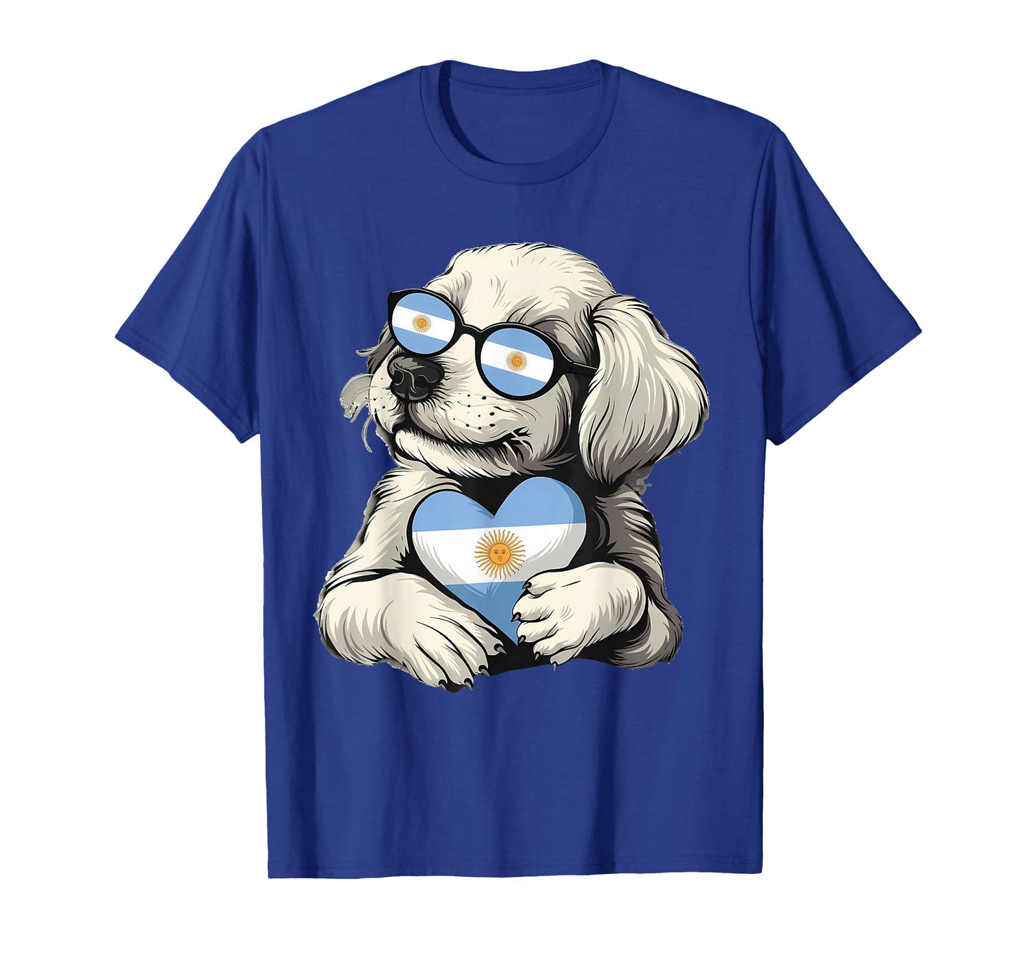 Argentina Pride Dog Argentinian Flag T-Shirt