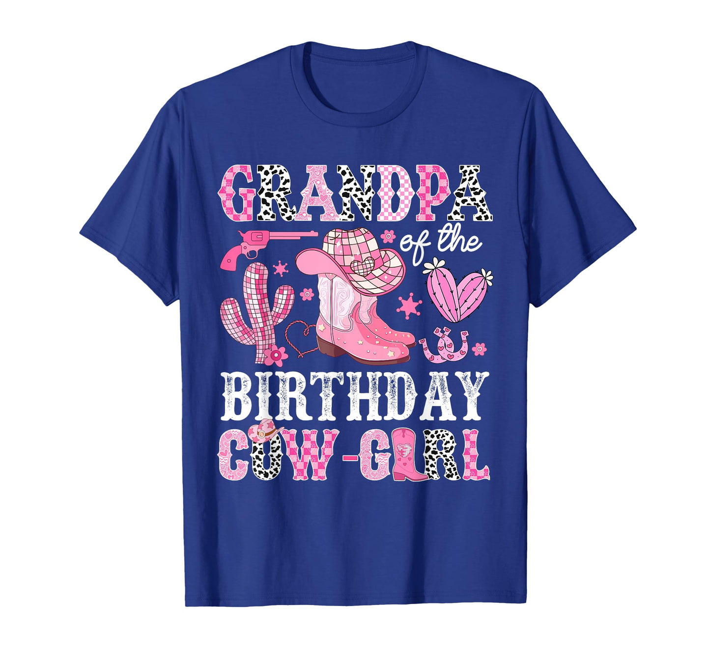 Grandpa Of The Birthday Cow-Girl Rodeo Cowgirl Bday T-Shirt