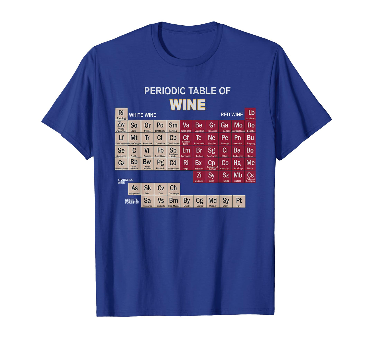 Funny Wine Shirts Periodic Table Of Elements Tee Gifts T-Shirt