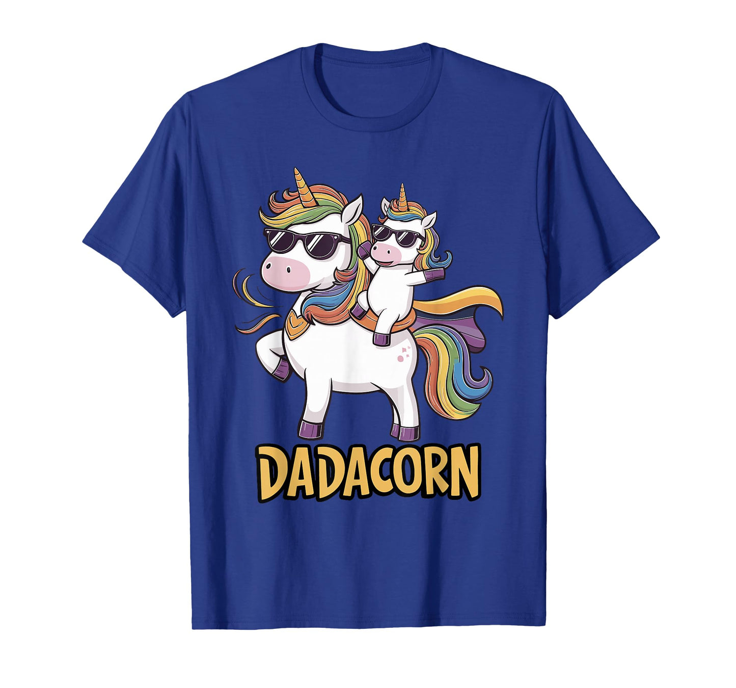 DADACORN Funny Unicorn Dad Graphic for Fathers T-Shirt