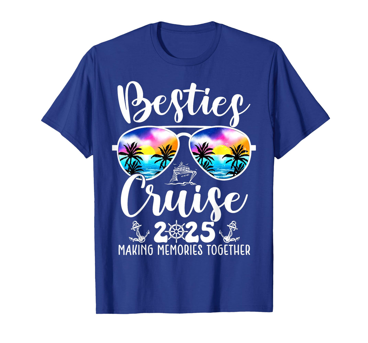 Besties Cruise 2025 Matching Friends Group Cruising Vacation T-Shirt