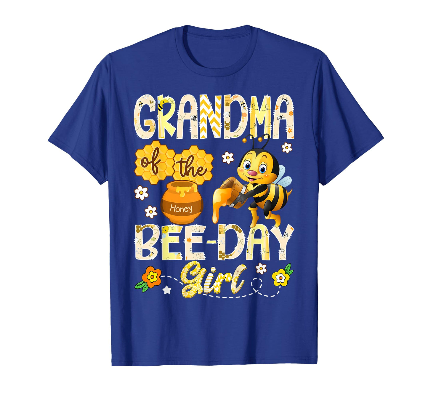 Grandma of The Bee-Day Girl Funny Bee Birthday Girl T-Shirt