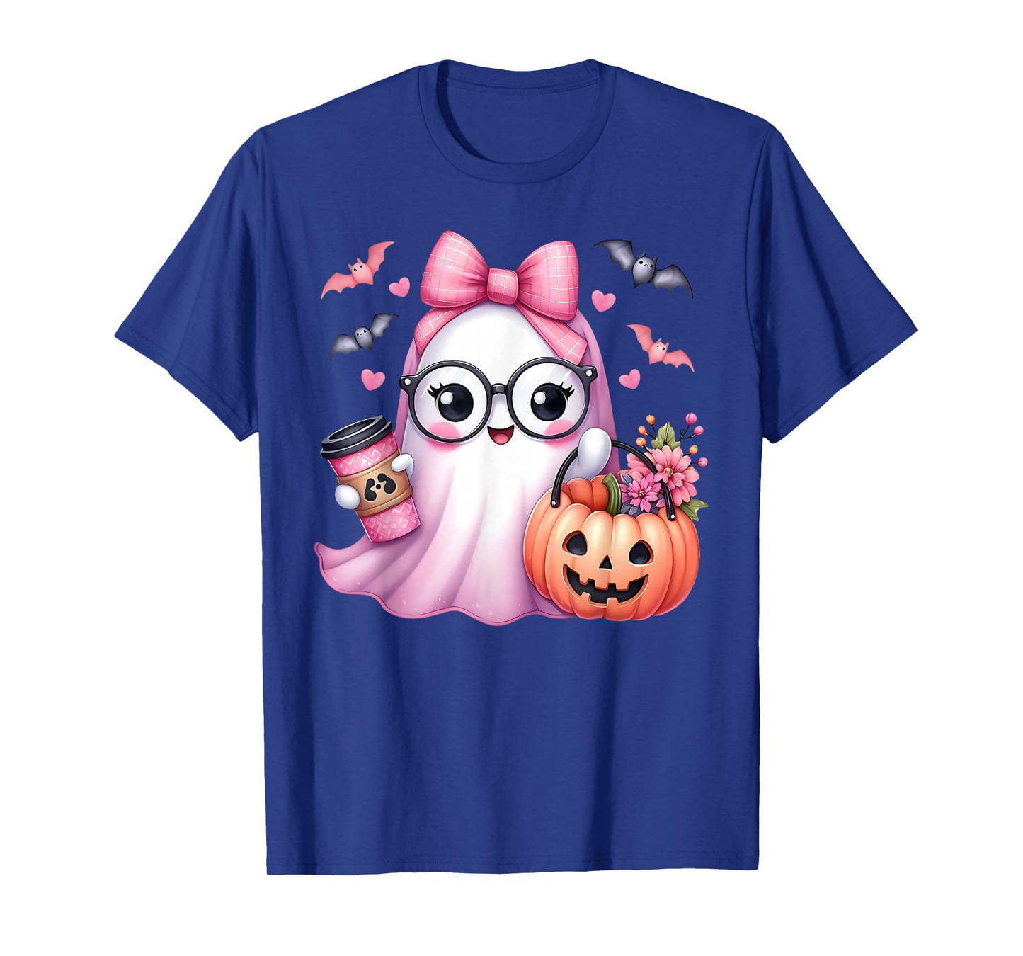 Cute Pink Ghost Boo Halloween Costume for Girl Kids Toddler T-Shirt