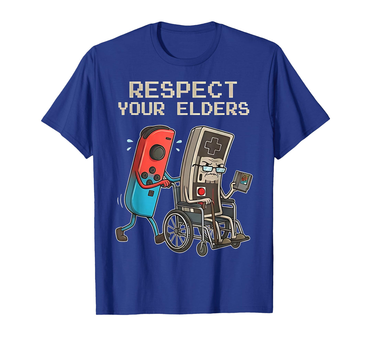 Respect Your Elders Retro Gaming Funny Gamer Controller 80s T-Shirt