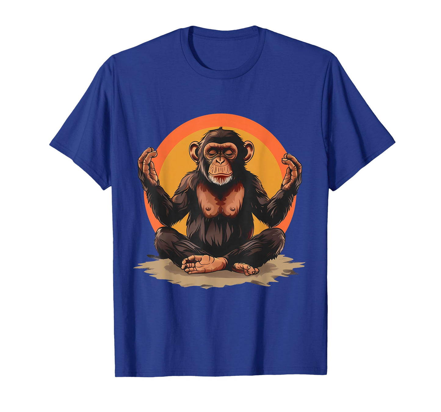 Meditation Monkey Spiritual Yoga Zen Buddha Hindu Buddhist T-Shirt