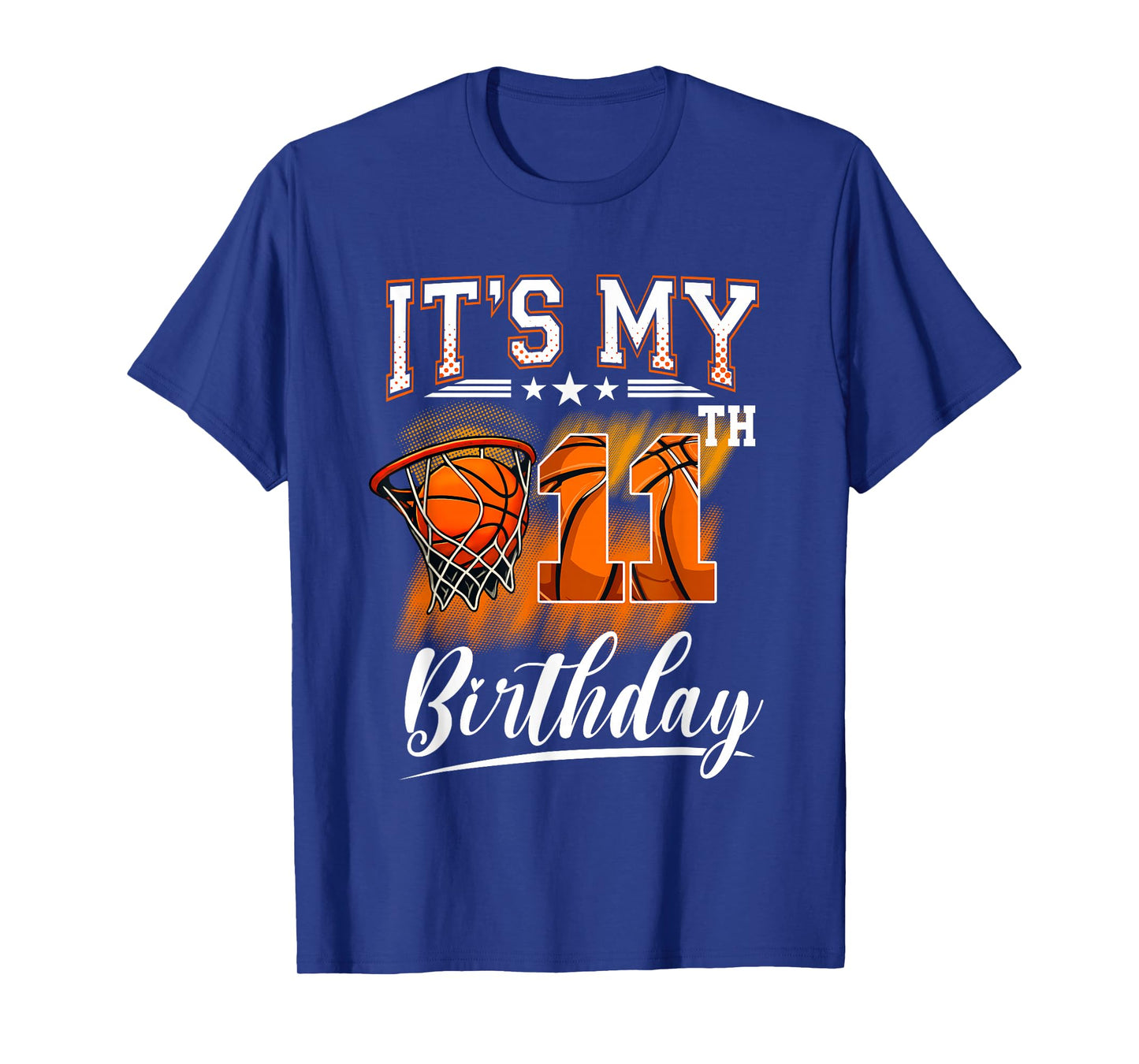 It's My 11th Birthday Basketball Theme 11 Years Old Birthday T-Shirt