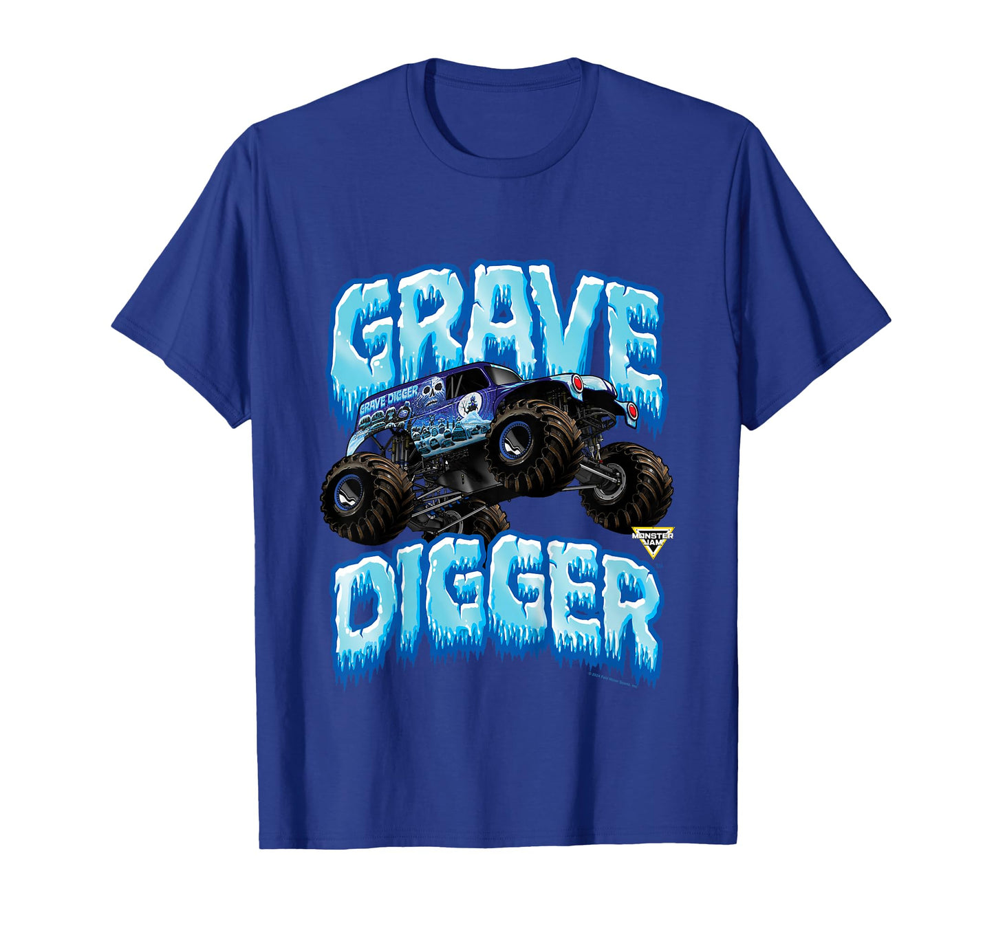 Monster Jam Kids Grave Digger Ice Cold Monster Truck T-Shirt