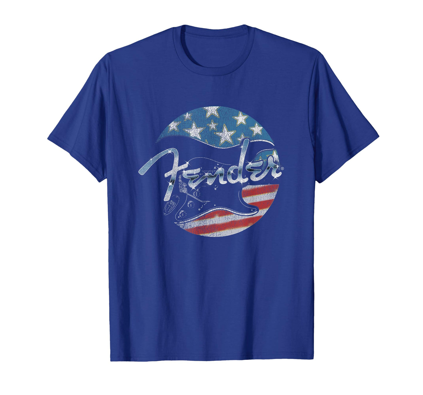 Fender 4th Of July Red White & Rock Vintage Badge T-Shirt
