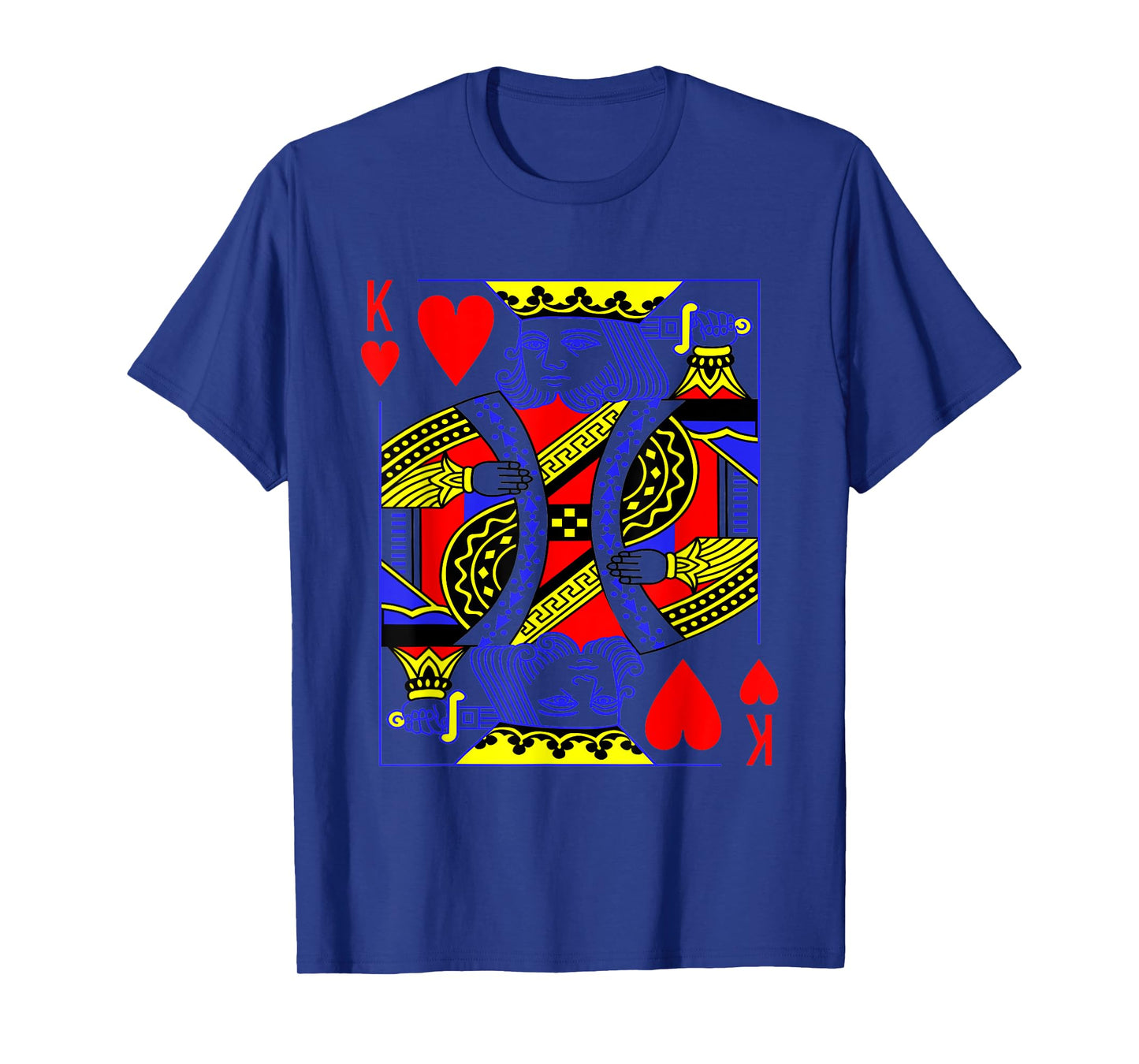 Funny King of Hearts Costume Magic Poker Card Math Geek T-Shirt