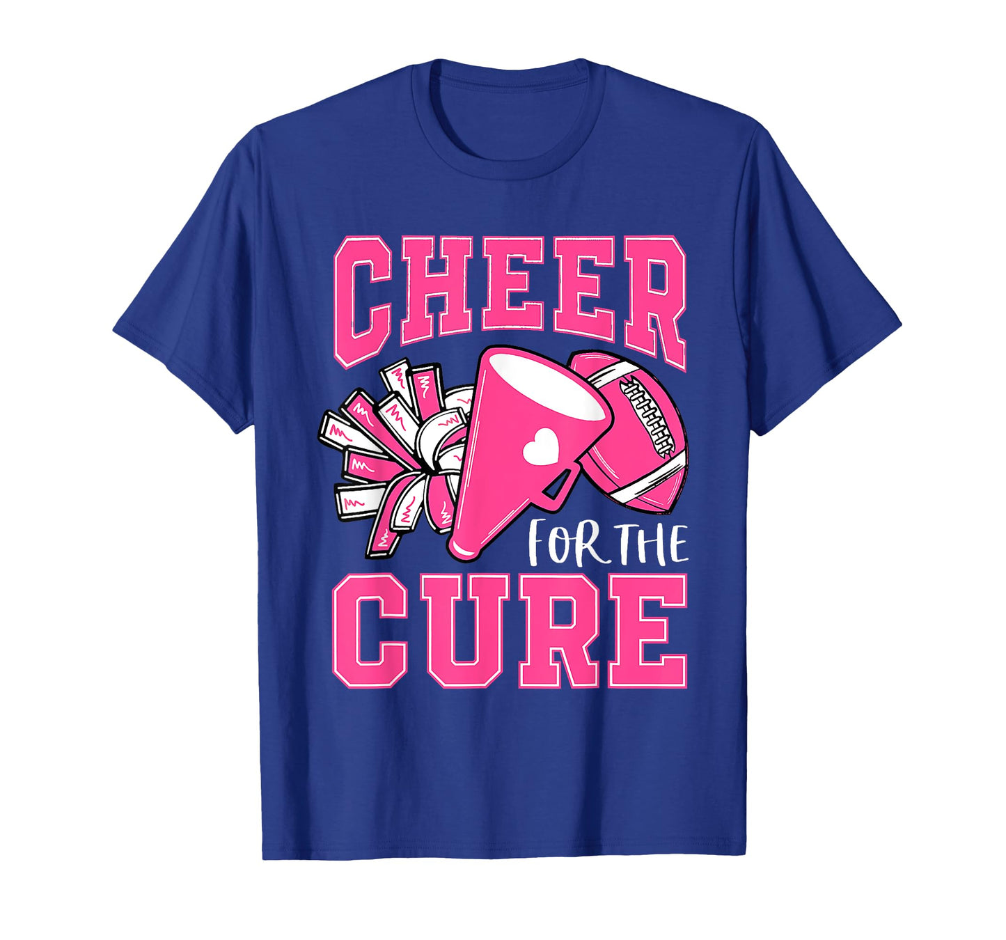 Cheer For Cure Breast Cancer Awareness Cheerleader T-Shirt