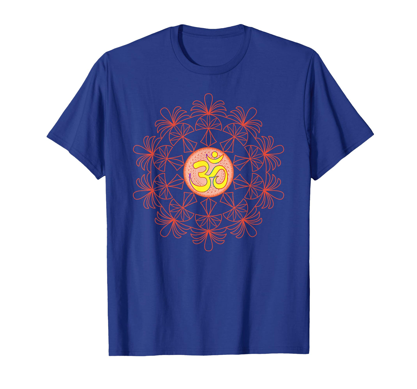 Om Aum Omkara Symbol Spiritual Yoga Meditation Lotus Mandala T-Shirt
