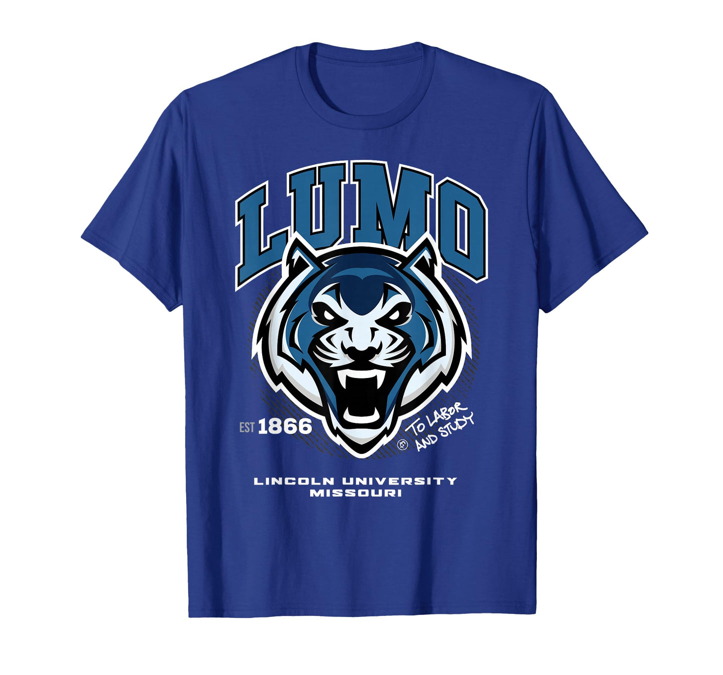 Lincoln University of Missouri - LUMO - HBCU - Blue Tigers T-Shirt