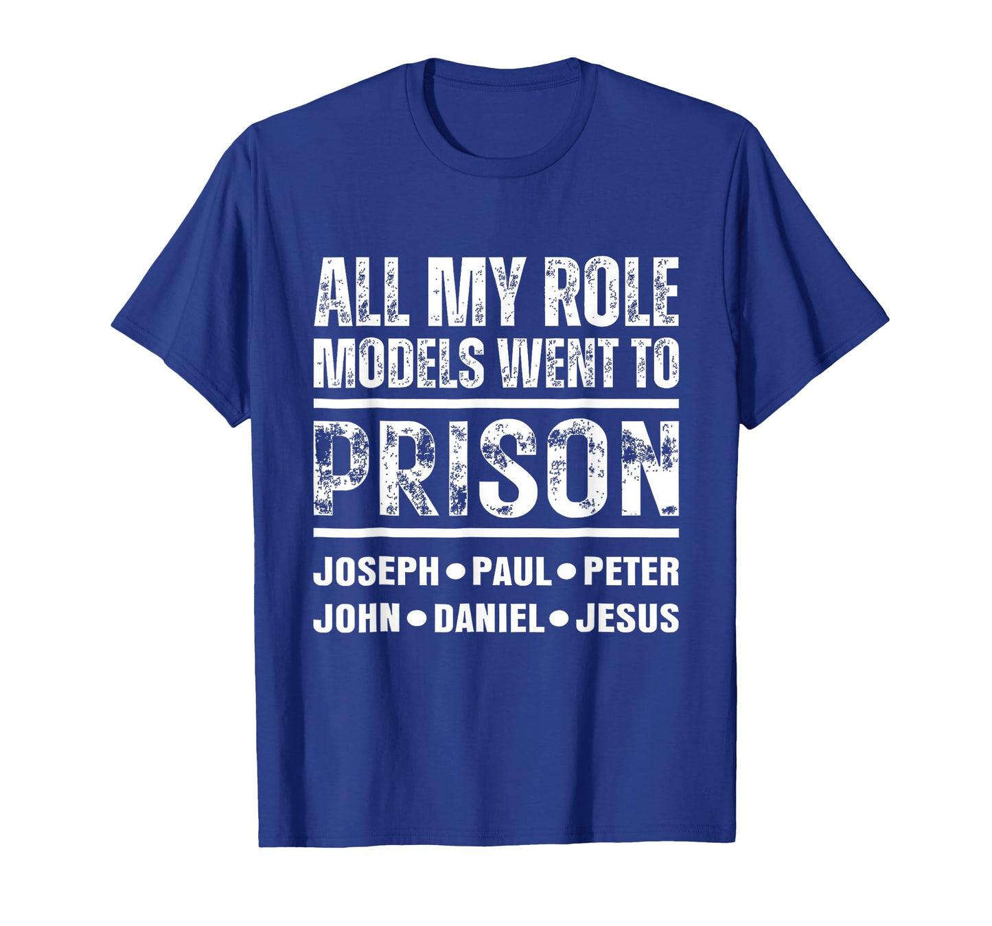 All My Role Models Went to Prison Christian T-Shirt